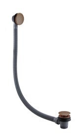 Coloured Easy Clean Clicker Bath Waste; Brushed Bronze; supplier brochure photograph
