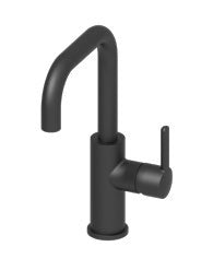 Trenta Side Action Basin Mixer; Black; supplier brochure photograph