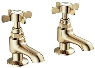 Royal Bath Taps; Brushed Brass; supplier brochure photograph