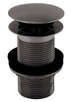 Gunmetal Clicker Basin Waste; Unslotted; supplier brochure photograph