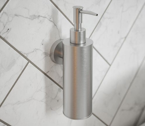 Argo Soap Dispenser; Stainless Steel; supplier brochure photograph