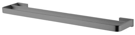 Aula 600 mm Twin Towel Rail; Gunmetal; supplier brochure photograph