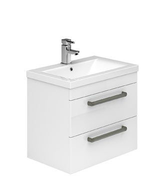Lockbury Wall Hung 2 Drawer Unit & Basin — LB07BU