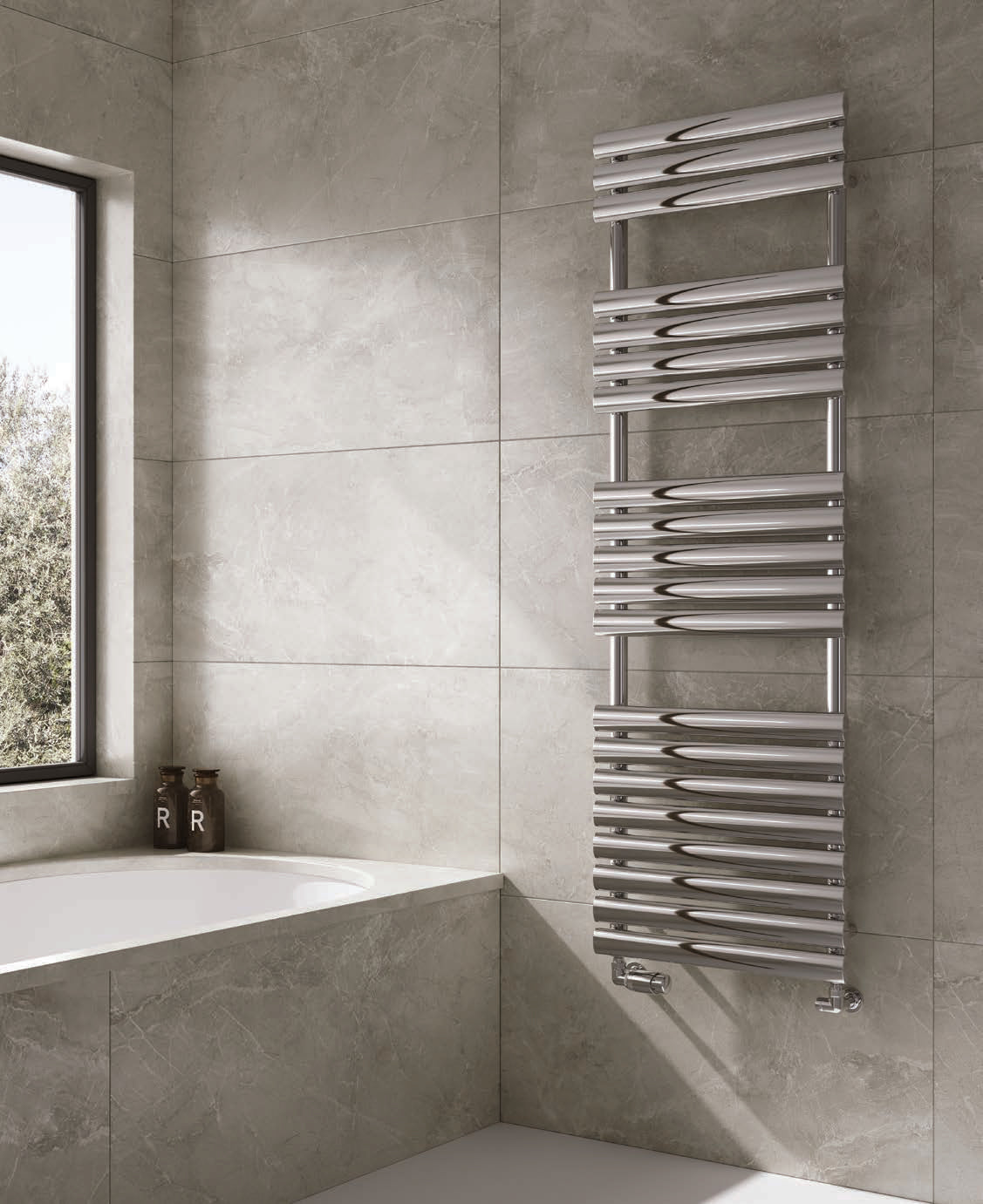 Reina Helin — Reina brochure page 136; Polished Stainless Steel; pictured size 1535 x 500 mm