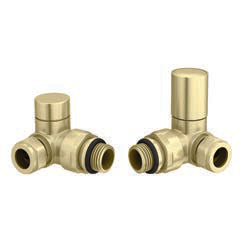 Reina Crova Corner Valves — Reina brochure page 175; Brushed Brass