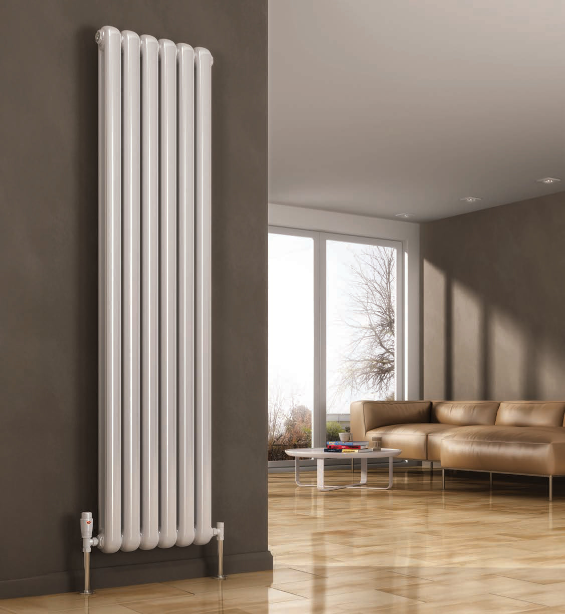 Reina Coneva Vertical — Reina brochure page 24; White; pictured size 1800 x 440 mm