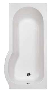 Shower Bath suite with Wall hung and P shape Bath