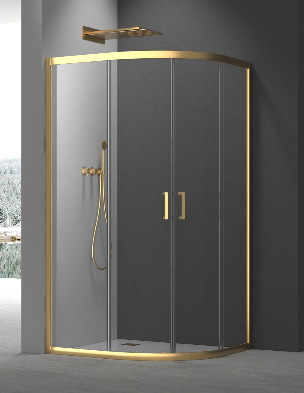 6+ Two Door Quadrant Enclosure; brochure range photograph