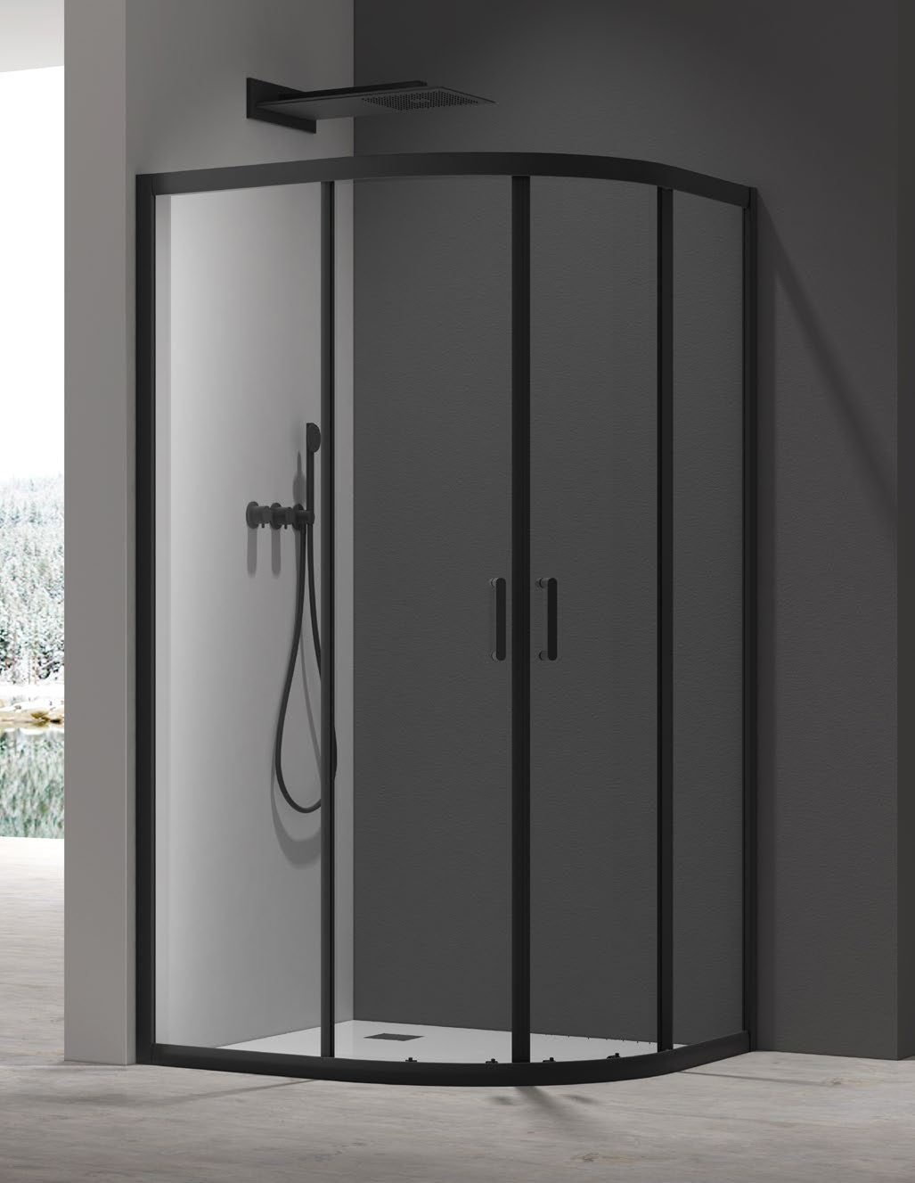 6+ Two Door Quadrant Enclosure; brochure range photograph