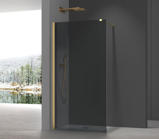 8+ Smoked Glass Walk-In Shower Panel; brochure range photograph