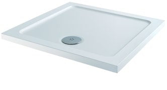 40mm MCT Square Shower Tray; brochure range photograph