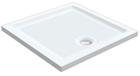 Prism 40mm Anti-Slip Square Shower Tray; brochure range photograph
