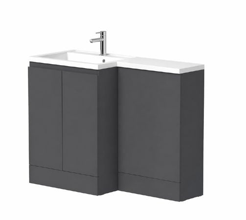 Hana L-Shape Furniture Pack; brochure range photograph, handing shown is illustrative