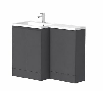 Hana L-Shape Furniture Pack; brochure range photograph, handing shown is illustrative