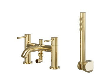 Oria Bath Shower Mixer; Brushed Bronze; supplier brochure photograph