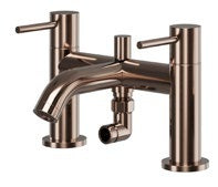 Oria Bath Shower Mixer; Brushed Brass; supplier brochure photograph
