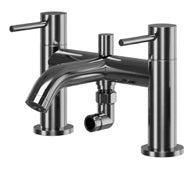 Oria Bath Shower Mixer; Gunmetal; supplier brochure photograph