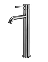 Oria Tall Mono Basin Mixer; Gunmetal; supplier brochure photograph