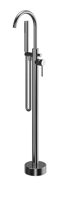 Oria Freestanding Bath Shower Mixer; Gunmetal; supplier brochure photograph