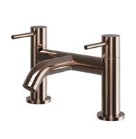 Oria Bath Filler; Brushed Brass; supplier brochure photograph