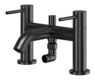 Oria Bath Shower Mixer; Matt Black; supplier brochure photograph