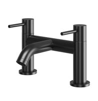Oria Bath Filler; Matt Black; supplier brochure photograph