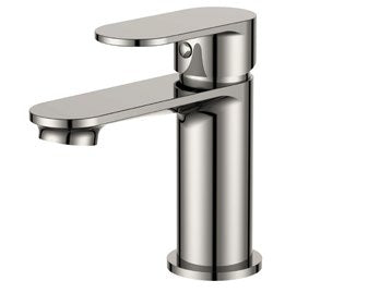 Orb Mono Mixer Tap; Brushed Nickel; supplier brochure photograph