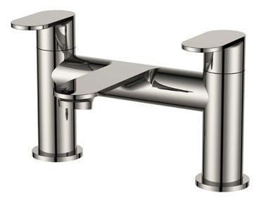 Orb Bath Filler; Brushed Nickel; supplier brochure photograph