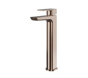 Olsen Tall Mono Basin Mixer; Brushed Bronze; supplier brochure photograph