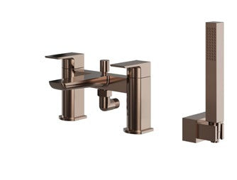 Olsen Bath Shower Mixer; Brushed Bronze; supplier brochure photograph