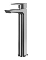 Olsen Tall Mono Basin Mixer; Gunmetal; supplier brochure photograph