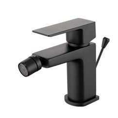 Olsen Mono Bidet Mixer with Pop-Up Waste; Matt Black; supplier brochure photograph
