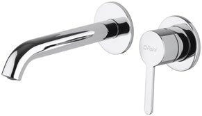 Trenta Wall Mounted Basin Mixer; Chrome; supplier brochure photograph