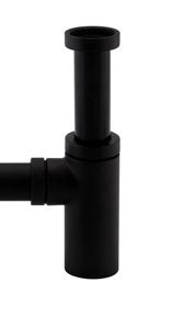 Round Bottle Trap WAS700 Series; Black; supplier brochure photograph