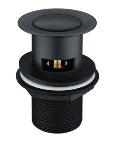 Black Clicker Basin Waste; Slotted; supplier brochure photograph