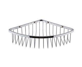Corner Shower Basket 225 mm; 225 x 225 x 60 mm, Chrome; supplier brochure photograph