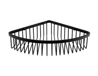Corner Shower Basket 225 mm; 225 x 225 x 60 mm, Black; supplier brochure photograph