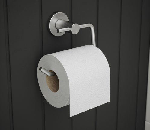 Argo Toilet Roll Holder; Stainless Steel; supplier brochure photograph