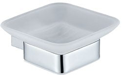 Nema Soap Dish; Chrome; supplier brochure photograph