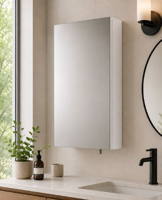 Dawley Single Door Mirror Cabinet — CAB012