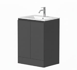 Hana Floor Standing 2 Door Unit & Basin — HN07GR