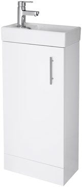 Cube Floor Standing Cloakroom Unit & Basin — NWF010