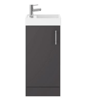 Cube Floor Standing Cloakroom Unit & Basin — NWF011