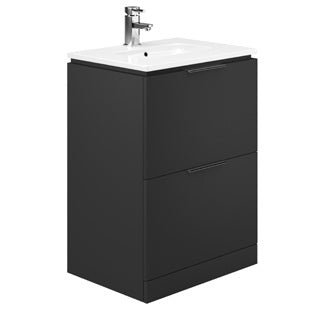 Onyx Floor Standing 2 Drawer Unit & Basin — ON04BL