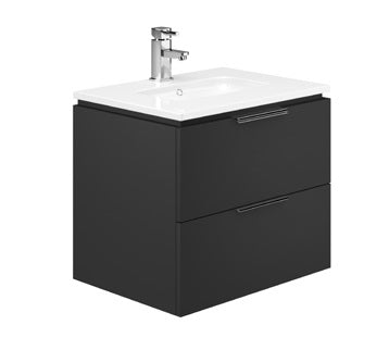Onyx Wall Hung 2 Drawer Unit & Basin — ON08BL