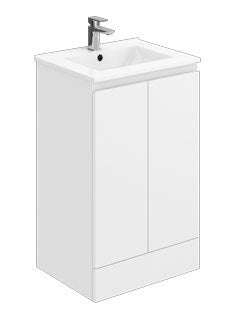 Halite Waterproof 2 Door Unit & Basin — HAL105