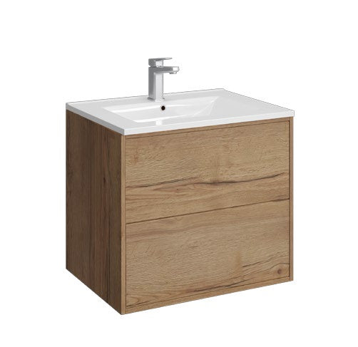 Noa Wall Hung 2 Drawer Unit & Basin — NO05HO