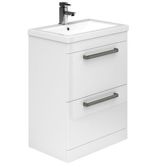 Lockbury Floor Standing 2 Drawer Unit & Basin — LB04BU