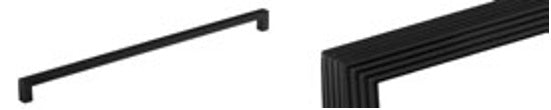 Furniture Handle HAN073 Series; Matt Black; brochure range photograph