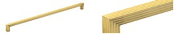 Furniture Handle HAN073 Series; Brushed Brass; brochure range photograph
